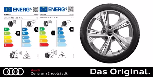 Original Audi Q6 e-tron / S Q6 e-tron 19 Zoll Winterkomplettradsatz 5-Doppelarm-Flag Original Audi Q6 e-tron / S Q6 e-tron 19 Zoll Winterkomplettradsatz 5-Doppelarm-Flag