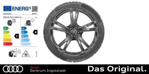 Original Audi Q7/SQ7 (4M) 22 Zoll Winterkomplettradsatz 5-Arm-Falx-Design 285/35 R 22 106W ContiWinterContact TS 860 S AO, 10x22 Original Audi Q7/SQ7 (4M) 22 Zoll Winterkomplettradsatz 5-Arm-Falx-Design 285/35 R 22 106W ContiWinterContact TS 860 S AO, 10x22
