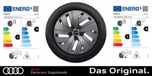 Original Audi A6 e-tron Winterkomplettradsatz 5-Arm-Dynamik 19 Zoll  Pirelli PZERO WINTER / Hinterachse 245/50 R19 105H XL / Vorderachse: 225/55 R19 103H XL Original Audi A6 e-tron Winterkomplettradsatz 5-Arm-Dynamik 19 Zoll  Pirelli PZERO WINTER / Hinterachse 245/50 R19 105H XL / Vorderachse: 225/55 R19 103H XL