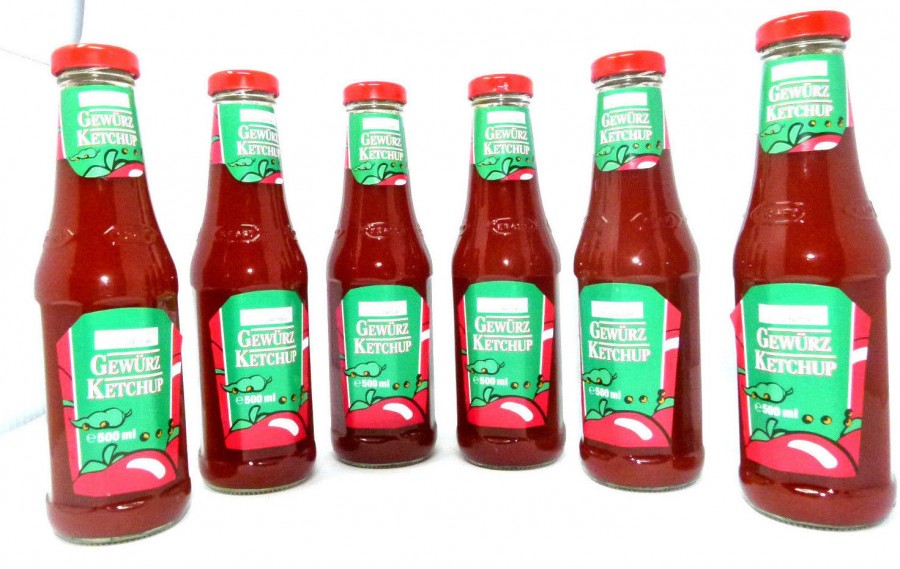 6 Flaschen Original Volkswagen VW Gewürz Ketchup Curry 500ml, ZDK 259 ...